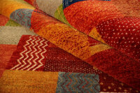 Teppich Perser Gabbeh Loribaft Nomad 170x240 cm Handgeknüpft 100% Wolle multi
