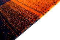 Teppich Perser Gabbeh Loribaft Nomad 170x240 cm Handgeknüpft 100% Wolle rost