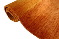 Teppich Gabbeh Indo Lorie 140x200 cm Handgewebt Carpet Rug 100% Wolle kupfer