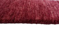 Teppich Perser Gabbeh Loribaft Nomad 250x350 cm Handgeknüpft Rug 100% Wolle rot