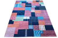Designer Teppich Patchwork fein 250x350 cm 100% Wolle...