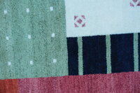 Designer Teppich Patchwork fein 250x350 cm 100% Wolle Handgeknüpft multi