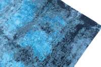 Designer Teppich Lavish fein 250x350 cm 100% Wolle Handgeknüpft Rug blau grau