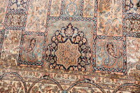 Teppich Orient Kaschmir 100% Reine Seide Handgeknüpft 270x270 cm Kashmir beige