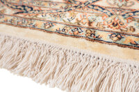 Teppich Orient Kaschmir 100% Reine Seide Handgeknüpft 270x270 cm Kashmir beige