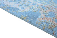 Edler Designer Teppich fein 250x350 cm 100% Wolle Handgeknüpft Rug grau orange