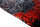 Design Teppich Lava 250x300 cm Wolle Bambus Seide Handgeknüpft Rug orange grau