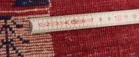 Teppich Perser Gabbeh Läufer 85x290 cm Handgeknüpft Carpet Rug 100% Wolle rot