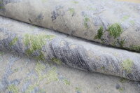 Teppich Nepal Handgeknüpft Seide Wolle Rug 250x300 cm Rug Pistazien grün grau