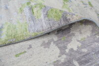 Teppich Nepal Handgeknüpft Seide Wolle Rug 250x300 cm Rug Pistazien grün grau