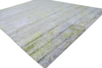 Teppich Nepal Handgeknüpft Seide Wolle Rug 250x300 cm Rug Pistazien grün grau