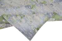 Teppich Nepal Handgeknüpft Seide Wolle Rug 250x300 cm Rug Pistazien grün grau