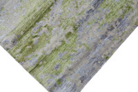 Teppich Nepal Handgeknüpft Seide Wolle Rug 250x300 cm Rug Pistazien grün grau