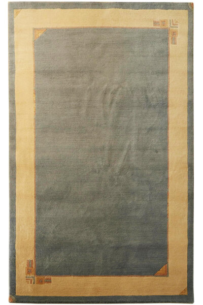 Teppich Original Nepal Handgeknüpft 100% Wolle 170x240 cm Rug hellblau beige