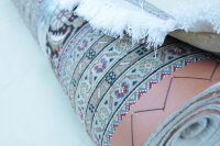 Teppich Perser Orient Täbriz fein 300x350 cm 100% Wolle Handgeknüpft creme