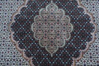 Teppich Perser Orient Täbriz fein 300x350 cm 100% Wolle Handgeknüpft creme