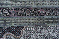 Teppich Perser Orient Täbriz fein 300x350 cm 100% Wolle Handgeknüpft creme