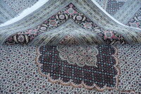 Teppich Perser Orient Täbriz fein 300x350 cm 100% Wolle Handgeknüpft creme