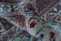 Teppich Orient Indo Felder Ghom 250x300 cm Carpet 100% Wolle Handgeknüpft creme