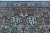 Teppich Orient Indo Felder Ghom 250x300 cm Carpet 100% Wolle Handgeknüpft creme