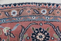 Teppich Orient Indo Herati oval 300x400 cm 100% Wolle Handgeknüpft Rug creme