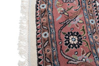 Teppich Orient Indo Herati oval 300x400 cm 100% Wolle Handgeknüpft Rug creme