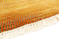 Teppich Orient Ziegler Modern 140x200 cm 100% Wolle Handgeknüpft Rug gelb braun