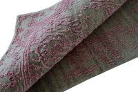 Teppich Musterring Soho Deluxe Vintage Handgeknüpft Wolle 70x140 cm rosa