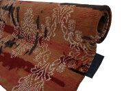 Teppich MTM Feeling Handgeknüpft 80% Wolle 20% Viscose 80x140 cm weiß rot