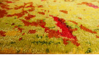 Teppich Tibet Nepal 100 Knots Handgeknüpft echte Seide Wolle 170x240 cm grün