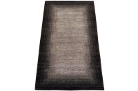 Teppich Nepal Musterring Montana Meli Handgeknüpft 100% Wolle 70x140 cm quarz