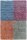 Teppich Smith Design 140x200 cm 100% Wolle Handgeknüpft blau grau orange lila
