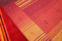 Teppich Gabbeh Loom 120x180 cm Handgewebt Carpet Tapijt 100% Wolle rot terra