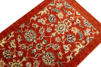 Teppich Orient Ziegler Brücke 90x160 cm 100% Wolle Rug Handgeknüpft terra rost