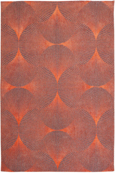 Designer Teppich Jules Flipo Kimono Yuzen Orange 9192 Flachgewebe 200x280 cm