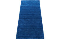 Teppich Gabbeh 70x140 cm Handgewebt Carpet Rug Tapijt 100% Wolle blau