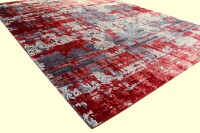 Teppich Signature Fusion Vintage 170x240 cm Bambus Seide Handgeknüpft braun rot