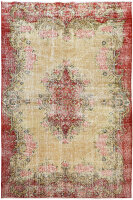 Teppich Orient Vintage Stone Wash Used Look 130x230 cm 100% Wolle Handgeknüpft