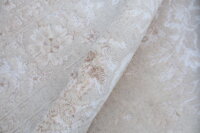 Teppich Kauria 200x300 cm 100% Wolle mit Glanzeffekt Handgeknüpft weiß beige