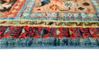 Teppich Orient Ziegler Felder Bakhtiar 60x90 cm 100% Wolle Handgeknüpft Brücke