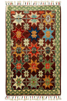 Teppich Orient Ziegler Brücke 60x90 cm 100% Wolle Handgeknüpft Carpet choco rot