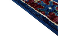 Teppich Orient Ziegler Galerie 60x90 cm 100% Wolle Rug Handgeknüpft Tapetto blau