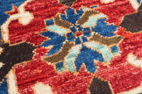 Teppich Orient Ziegler Galerie 60x90 cm 100% Wolle Rug Handgeknüpft Tapetto blau