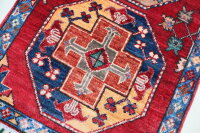 Teppich Orient Ziegler Brücke 60x90 cm 100% Wolle Handgeknüpft Rug Tapetto rot